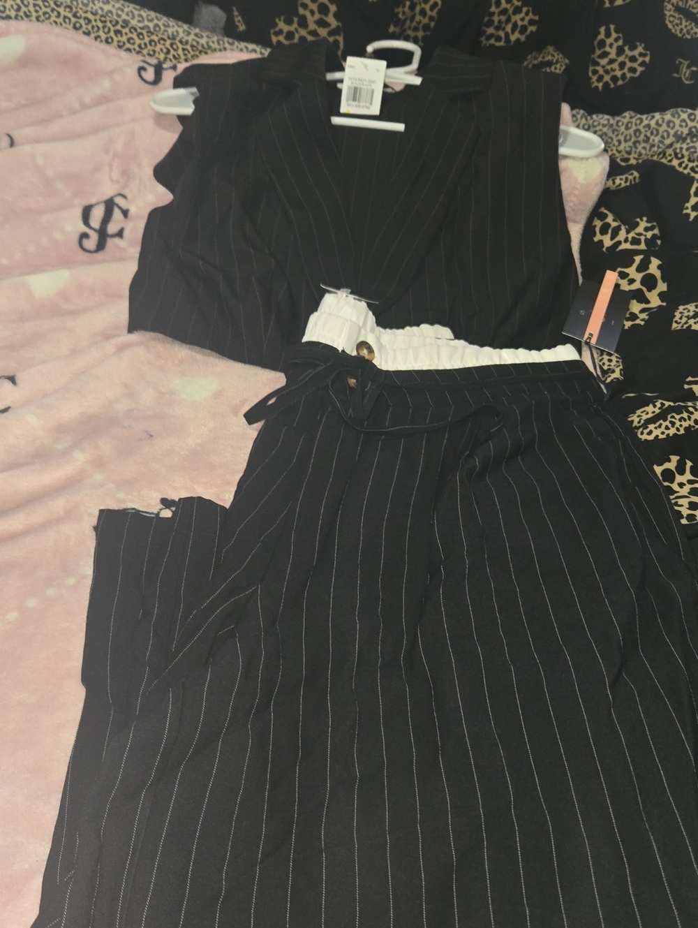 Black Pinstripe Two-Piece suit